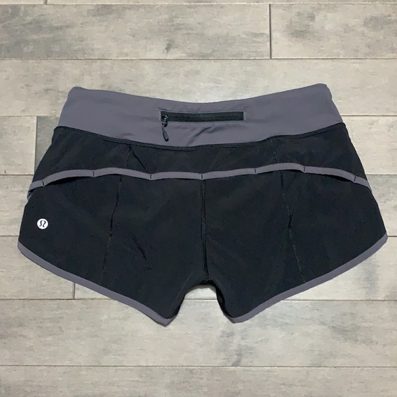 Lululemon Speed Short 2.5” - Black/Dark Carbon - 4 - Picture 3 of 6